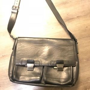 Calvin Klein leather briefcase bag